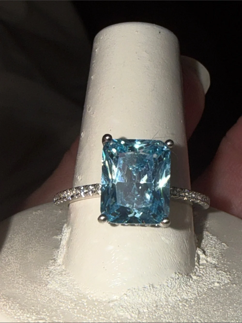 4 CT BLUE Aquamarine UGI CERTIFIED 925 Sterling Silver NEW GORGEOUS